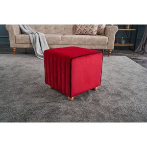 Atelier Del Sofa Tabure, Crvena, Mona Puf - Red