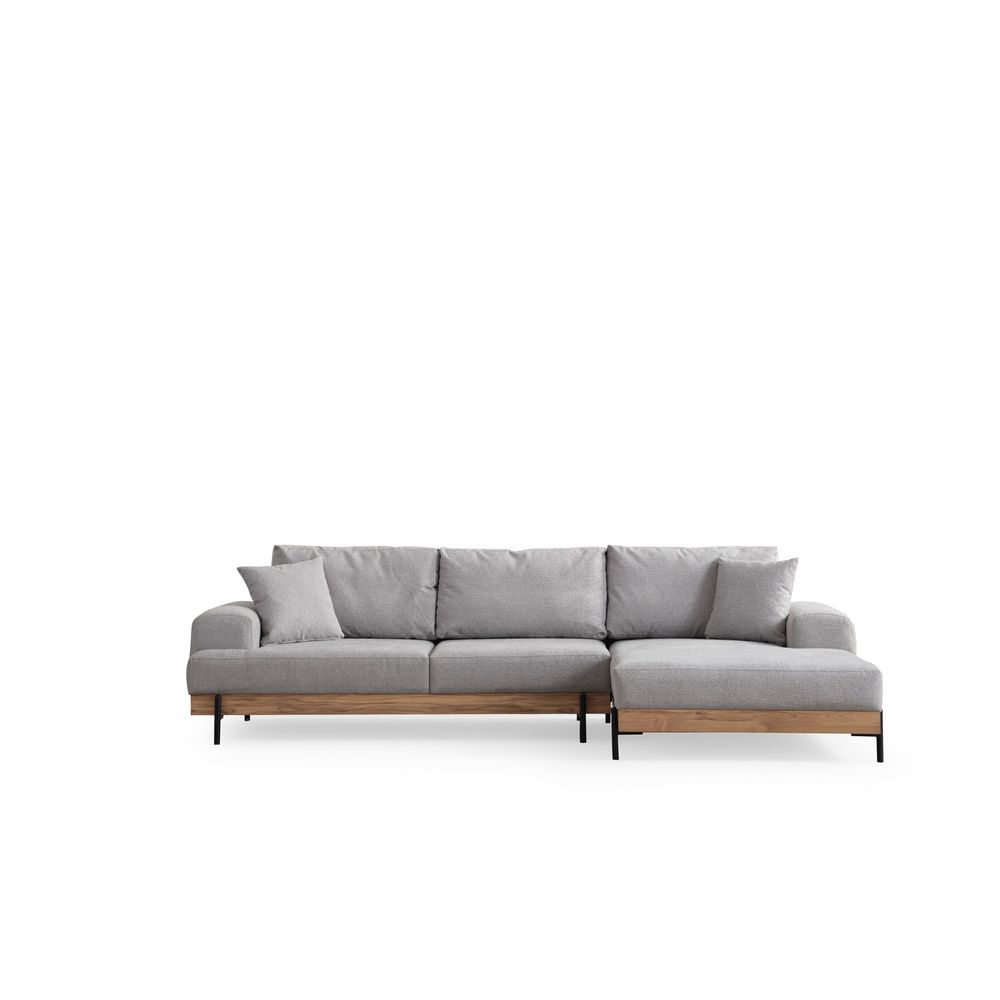 Eti Oak Desni - Sivi Ugaoni Sofa slika 8