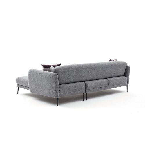 Atelier Del Sofa Kutna garnitura na razvlačenje, Sivo, Venus R - Grey slika 10