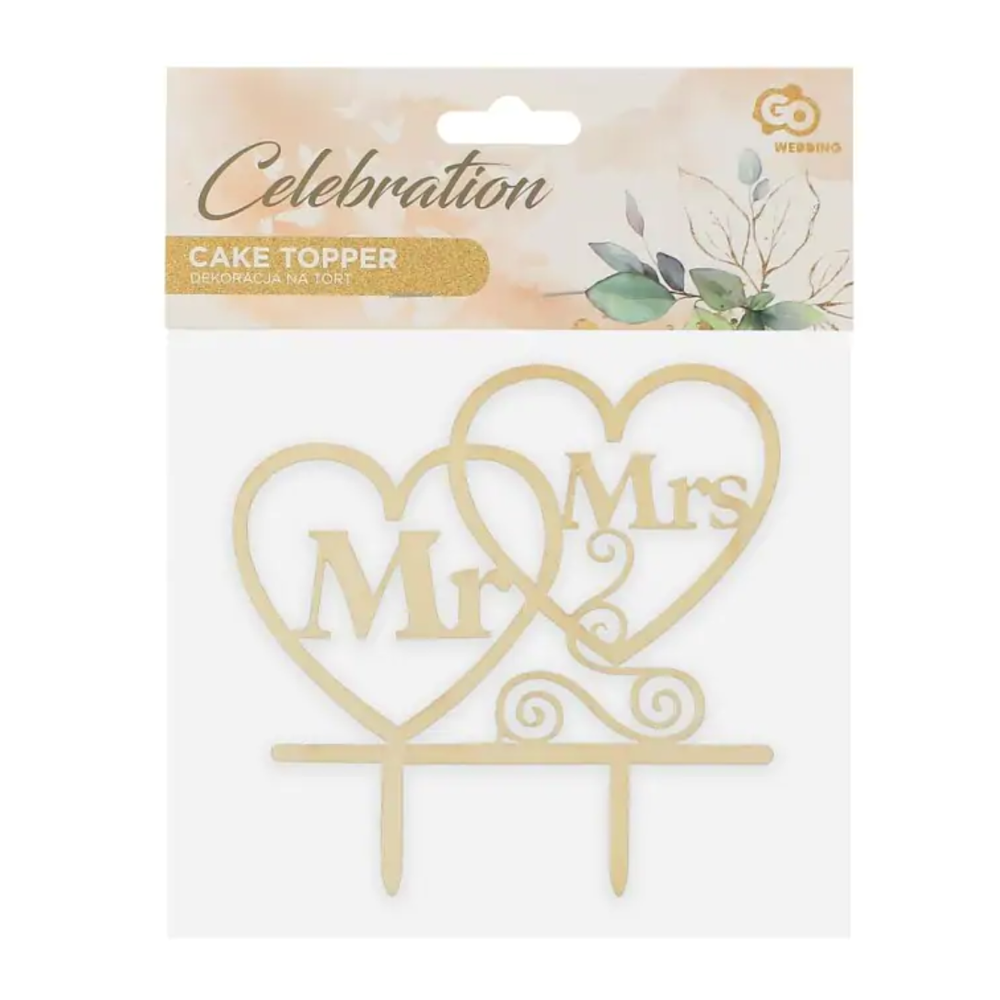RV-DTMM Toper za tortu Mr & Mrs slika 2