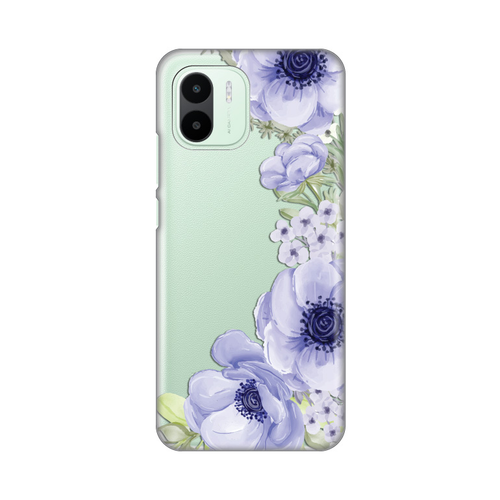 Torbica Silikonska Print Skin za Xiaomi Redmi A1/A2 Blue Roses slika 1