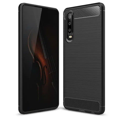 CARBON maska za HUAWEI P30 crna slika 1