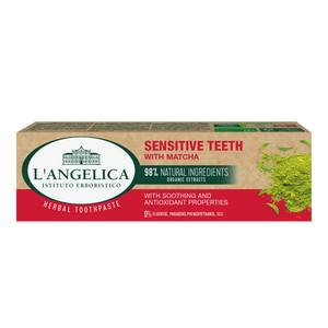 L'ANGELICA pasta za zube SENSITIVE TEETH s matchom 75 ml