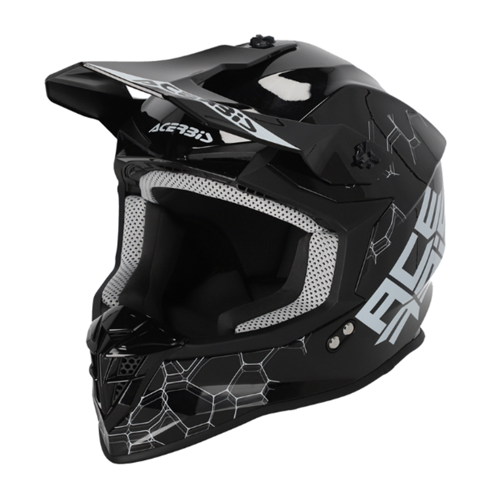 Zatvorena - full face off road kaciga za motor XXL vel. Acerbis Linear 2206 - Crna slika 1