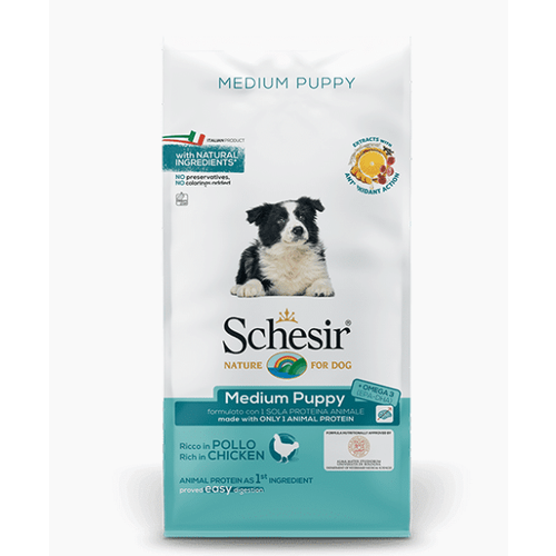 Schesir Dry Dog Medium Puppy 12 kg slika 1