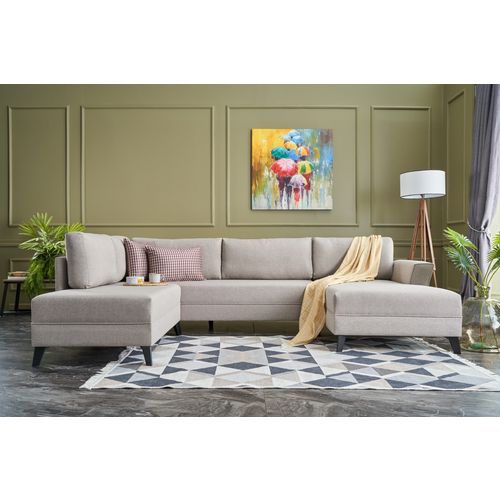 Atelier Del Sofa Kutna garnitura na razvlačenje ERIS, krem, Eris - Cream slika 1