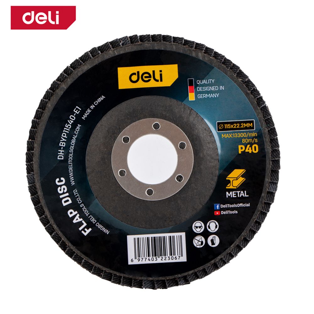Lamelarni brusni disk AL 115mm G40 Deli EDH-BYP11540-E1 slika 1