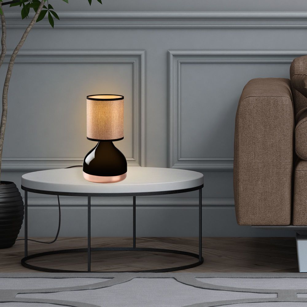 Yıldo - 8012 Crna i Svijetlosmeđa Stolna Lampa slika 3