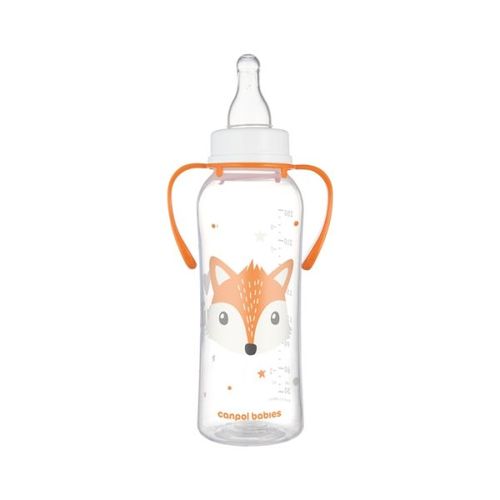 Canpol Babies Flašica Cute Animals Sa Ručkama 250Ml (11/845) - Orange slika 2