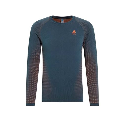 Odlo majica TOP crew l/s PERFORMANCE WARM ECO, plava slika 1