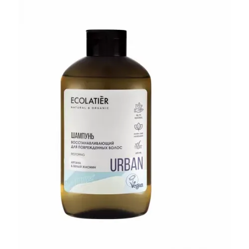 ECOLATIER Urban šampon za kosu sa eteričnim uljima jasmina i argana 600ml slika 1