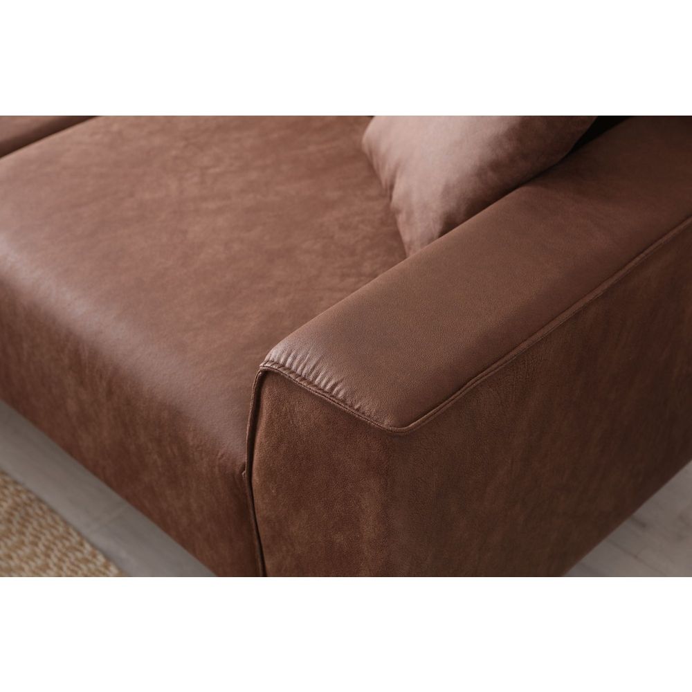 Ugaona sofa New Petra L - boja: kesten slika 4