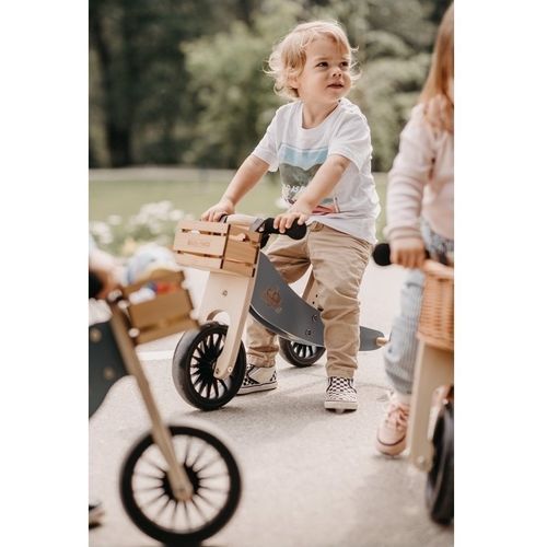 Kinderfeets Tiny Tot 2u1 Plus Drvena Guralica za djecu bez pedala - Slate Blue slika 3