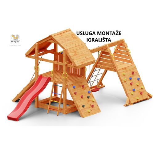 Usluga montaže za drveno dječje igralište BUFFALO SPIDER slika 1