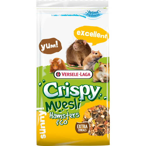 Versele-Laga CRISPY MUESLI HAMSTERS&CO 1 kg, kompletna hrana za glodare slika 1