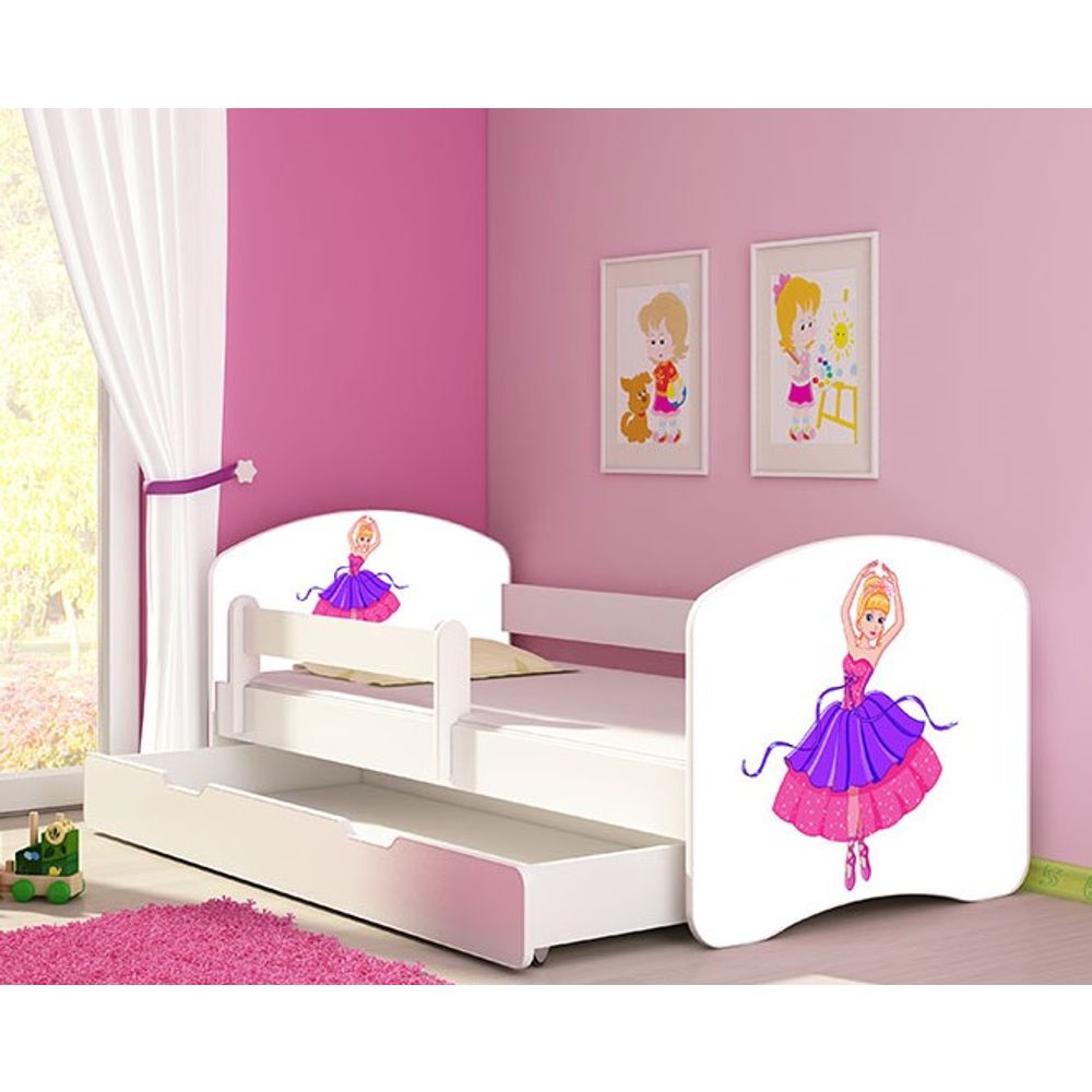 ACMA Dječiji krevet Acma II sa ladicom White - 180x80cm - Dezen 41 slika 1