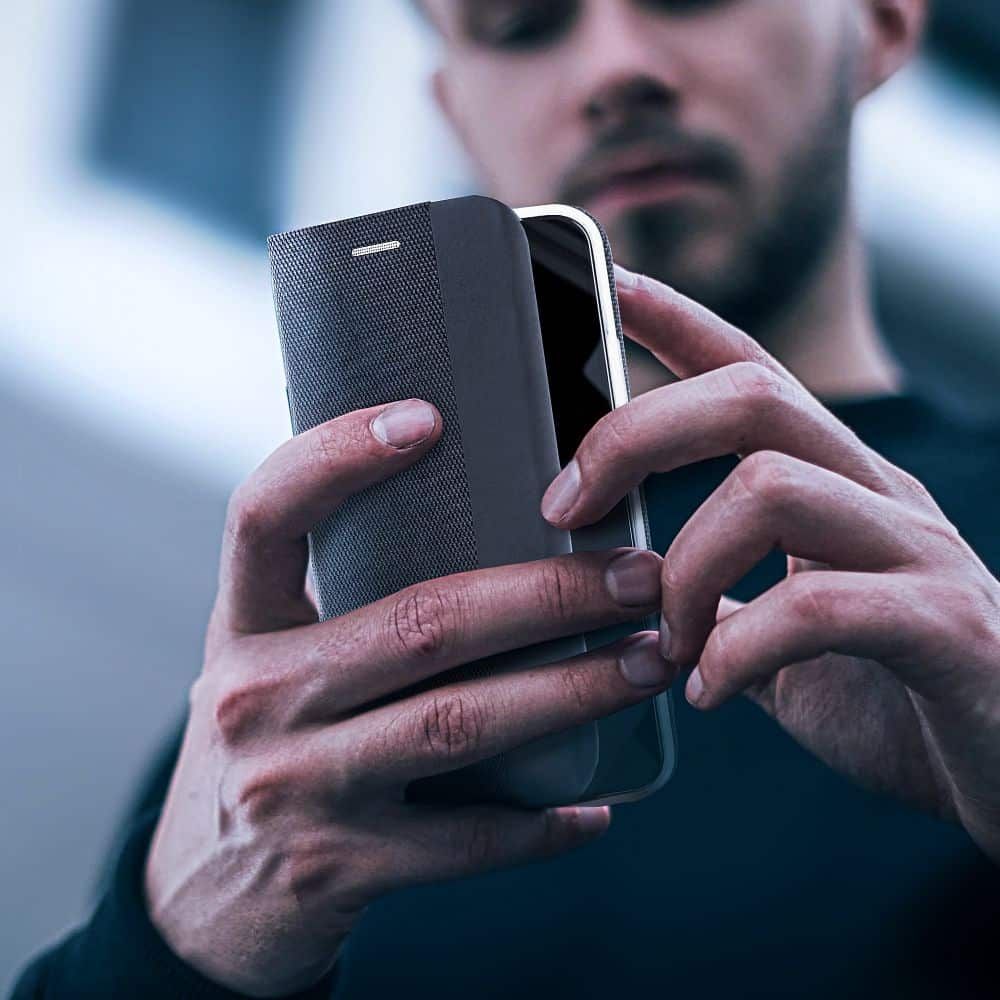 SENSITIVE Book preklopna maska za Samsung Galaxy A57 5G crna slika 5