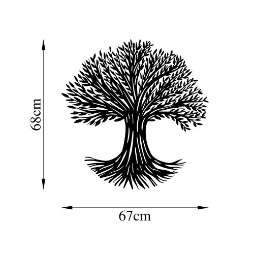 Wallity Metalna zidna dekoracija, Monumental Tree - 500 slika 5