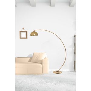 Opviq MÄ±sra Gold Lambader Retro 3 BaÅŸlÄ±klÄ± Gold Floor Lamp