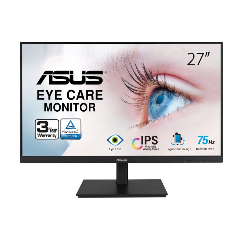 Asus ASUS VA27AQSB 27″ QHD Monitor s DP, HDMI, 2xUSB i Zvučnicima image