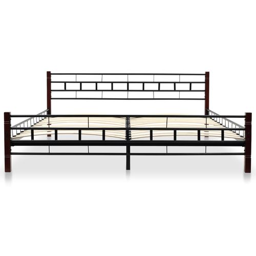 275641 Bed with Mattress Black Metal 180x200 cm(246737+241405) slika 53