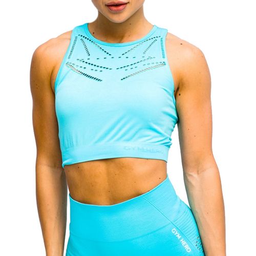 Gymhero venice beach top short bra bra-shortbabyblue slika 5