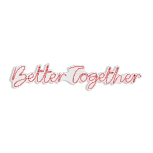 Wallity Better Together - Pink Dekorativno Plastično LED Osvetljenje slika 6