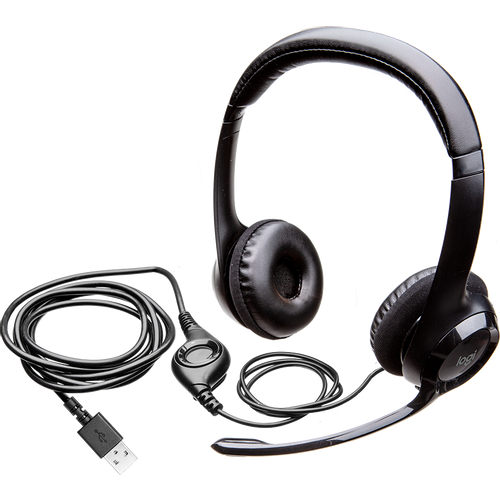 LOGITECH H390 Corded Headset - Crne- USB slika 1