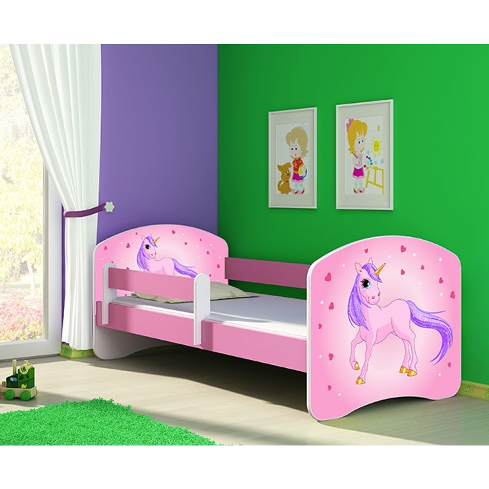 ACMA Dječiji krevet Acma II Pink - 160x80cm - Dezen 17 slika 1