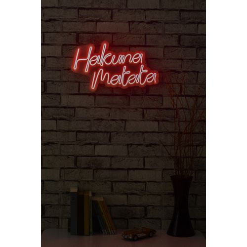 Wallity Ukrasna plastična LED rasvjeta, Hakuna Matata - Red slika 11