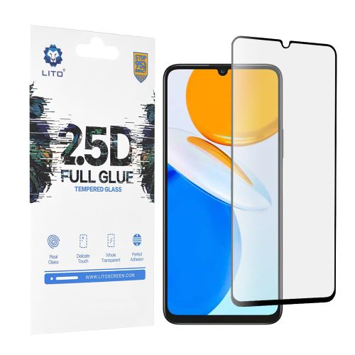 LITO - 2.5D FullGlue staklo za Honor X7 - crno slika 1