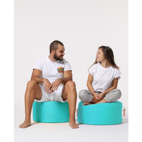 Atelier Del Sofa Vrtni tabure, Round Pouf - Turquoise slika 7