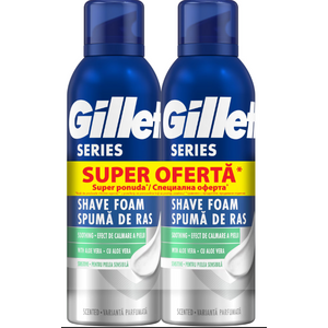 Gillette pjena za brijanje Soothing 2x200ml