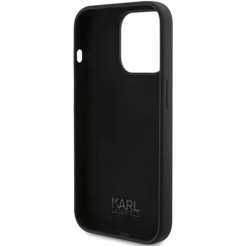 Originalna KARL LAGERFELD Hardcase maskica za iPhone 15 Pro Max (Silikonski Karl Script Logo / crna) slika 6