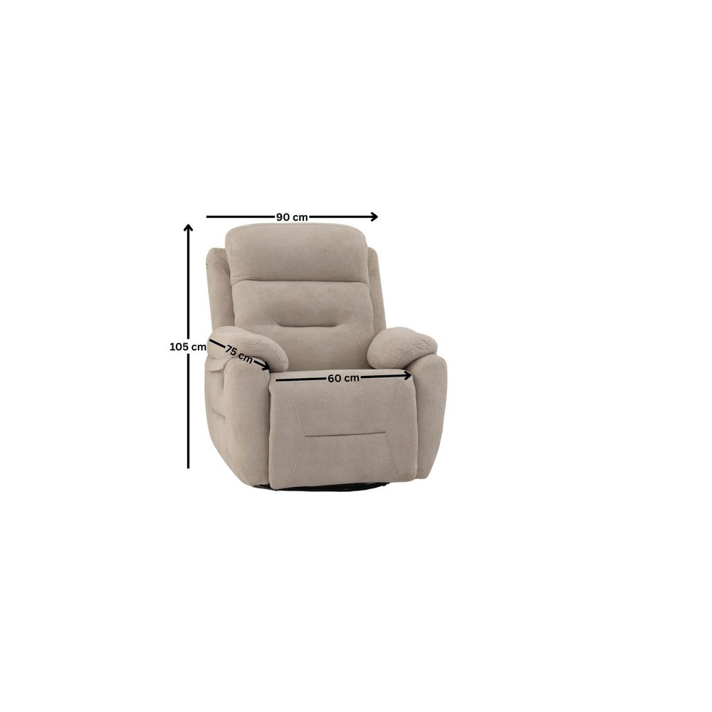 Rekliner Comfort Manuel - boja: krem slika 11