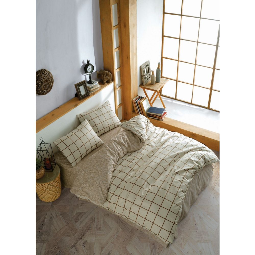 Kare Ranforce King Posteljina Set (FR) - Boja: Krem slika 2