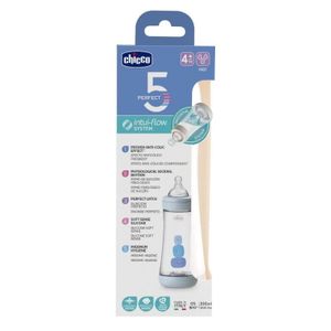 Chicco Plastična flašica PERFECT5 300ml 4m+ Plava