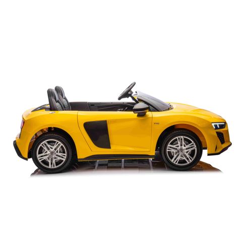 Licencirani auto na akumulator Audi R8 Spyder LIFT - dvosjed - žuti slika 6