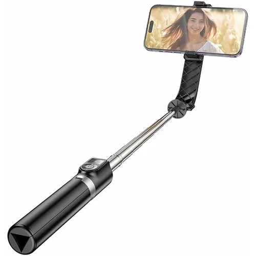 HOCO držač za stativ za selfie stick s Prior K20 bežičnim daljinskim upravljačem crni slika 3