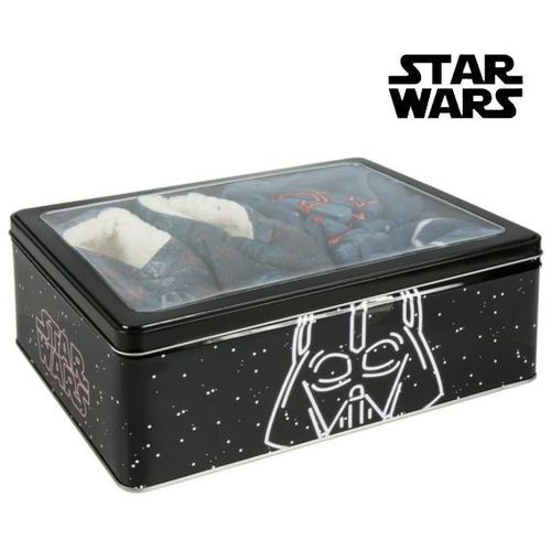 Metalna Kutija s Dekom i Papučama Star Wars 73674 (3 pcs) Črna slika 6