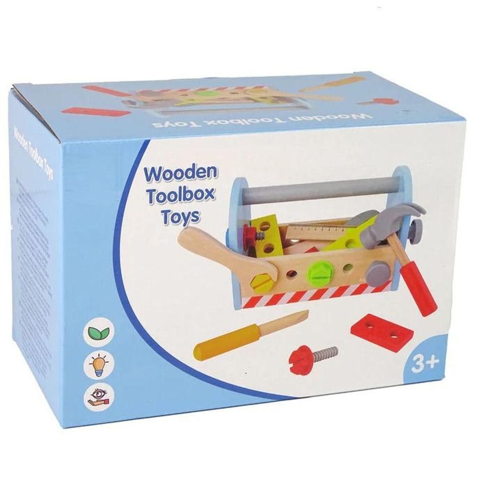 Kinder Home Dječiji drveni alat Toolbox slika 9