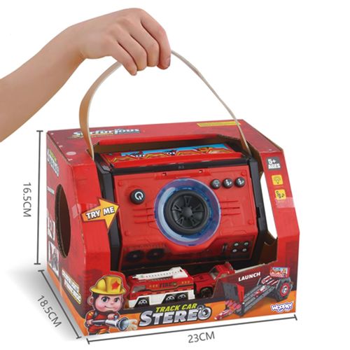 Woopie staza za spuštanje 2u1: Boombox + 2 autića slika 9