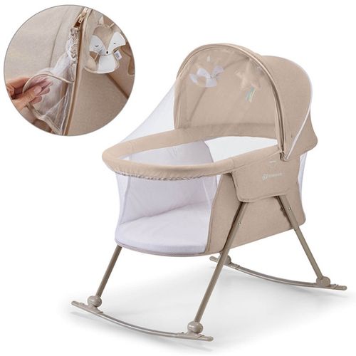 Kinderkraft prenosivi krevetac kolevka LOVI beige slika 6