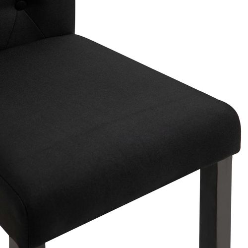 Blagovaonske stolice od tkanine 4 kom crne slika 24