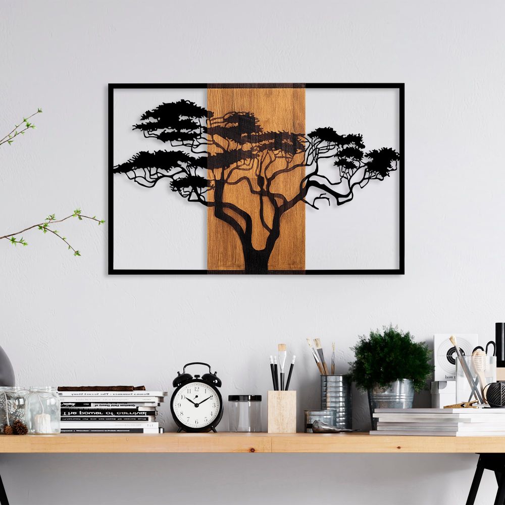 Dekorativni Drveni Zidni Ukras - Acacia Tree 388 Walnut slika 1