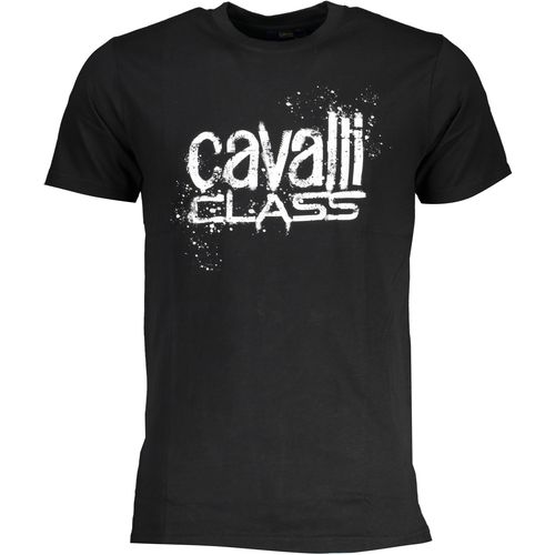 CAVALLI CLASS MEN'S SHORT SLEEVE T-SHIRT BLACK slika 1