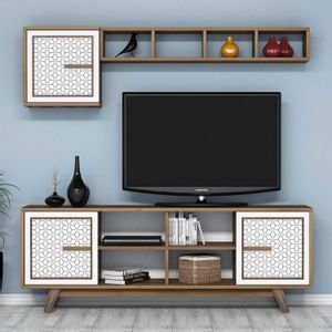 Ayla - Walnut, White Walnut
White TV Unit