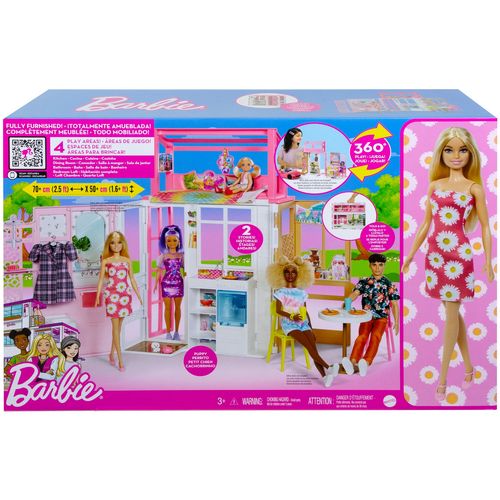 Barbie kuća s lutkom slika 1