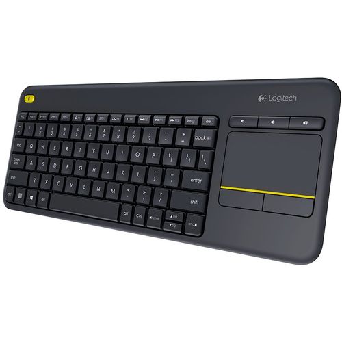 Logitech bežična tastatura na dodir K400 Plus - INTNL - US International layout - crna slika 1