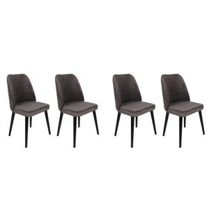 Tutku-301 V4 Set Stolica u Antracit Crnoj (4 Komada)